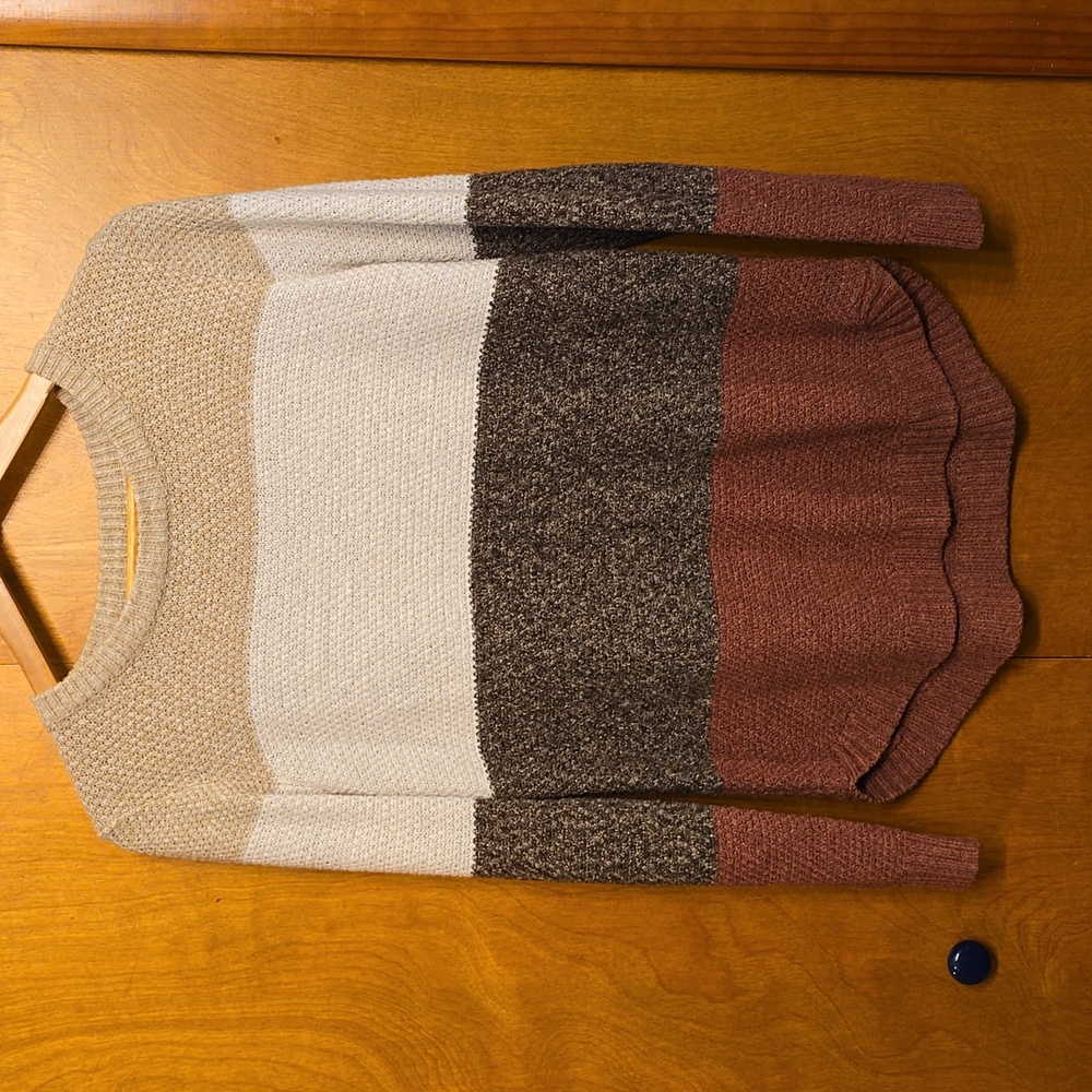 Pink Clover Block Sweater